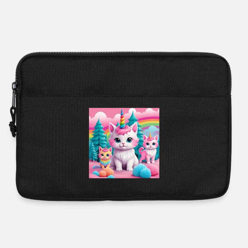 Unicorn Kittens - Laptop bag 13" - black