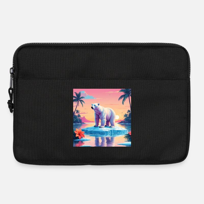 Polar Bear - Laptop bag 13" - black