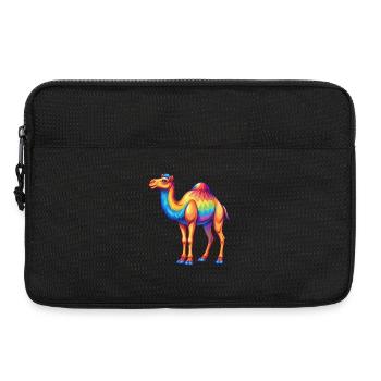 Kamel Bunte Kawaii Cartoon Figur Clipart - Laptoptasche 13" - Schwarz - Vorne