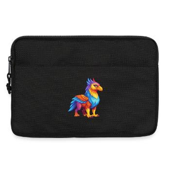 Hippogreif Bunte Kawaii Cartoon Figur Haustier - Laptoptasche 13" - Schwarz - Vorne