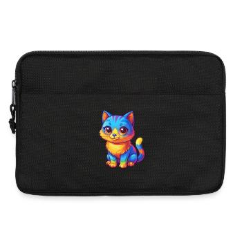 Cat Colorful Kawaii Cartoon Character Clipart - Laptop bag 13" - black - Front