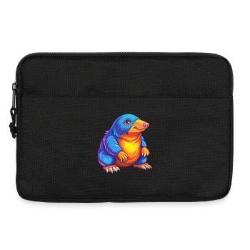 Maulwurf Bunte Kawaii Cartoon Figur Clipart - Laptoptasche 13" - Schwarz - Vorne