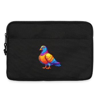 Pigeon Colorful Kawaii Cartoon Character Clipart - Laptop bag 13" - black - Front