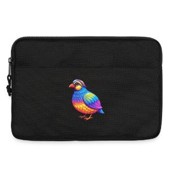 Partridge Colorful Kawaii Cartoon Character Animal - Laptop bag 13" - black - Front