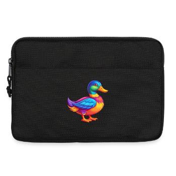 Mallard coloré Kawaii personnage de dessin animé oiseau - Sacoche pour ordinateur portable 13 pouces - noir - Devant