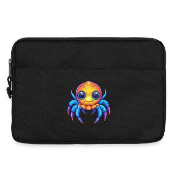 Araignée de mer Kawaii coloré dessin animé Animal marin - Sacoche pour ordinateur portable 13 pouces - noir - Devant