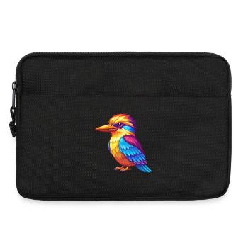 Kookaburra Coloré Kawaii Dessin Animé Animal Marin - Sacoche pour ordinateur portable 13 pouces - noir - Devant