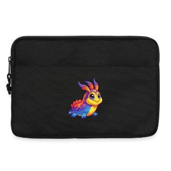 Sea Slug Colorful Kawaii Cartoon Sea Animal - Laptop bag 13" - black - Front