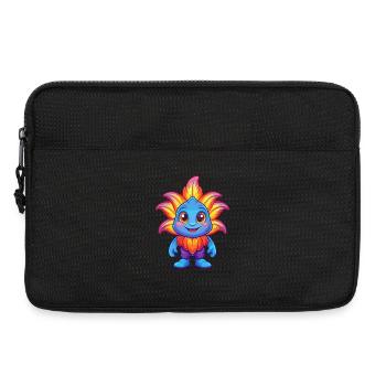 Lys de mer Kawaii coloré dessin animé Animal marin - Sacoche pour ordinateur portable 13 pouces - noir - Devant
