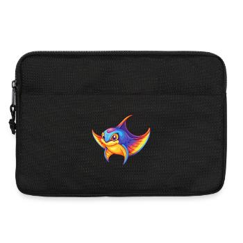 Mantarochen Buntes Kawaii Cartoon Meerestier - Laptoptasche 13" - Schwarz - Vorne
