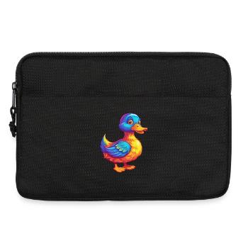 canard coloré Kawaii personnage de dessin animé oiseau - Sacoche pour ordinateur portable 13 pouces - noir - Devant