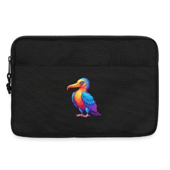 Frégate oiseau coloré Kawaii dessin animé Personnage oiseau - Sacoche pour ordinateur portable 13 pouces - noir - Devant
