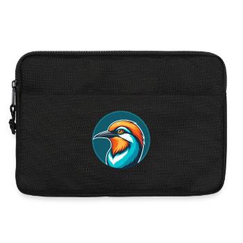 Mangeur d’abeilles mignon Kawaii dessin animé Animal Animal Logo - Sacoche pour ordinateur portable 13 pouces - noir - Devant