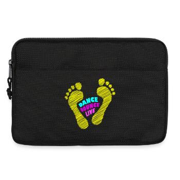 Dance Bounce Live barefoot NEON gelb - Laptoptasche 13" - Schwarz - Vorne