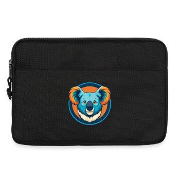Koala Niedliche Kawaii Cartoon Clipart Tier Haustier Logo - Laptoptasche 13" - Schwarz - Vorne