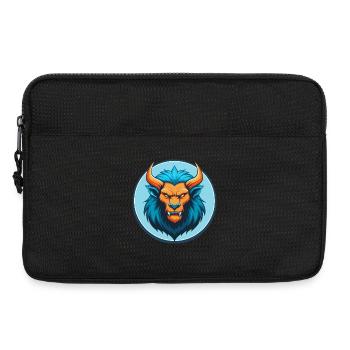 Manticore Mignon Kawaii Dessin Animé Animal Animal Pet Logo - Sacoche pour ordinateur portable 13 pouces - noir - Devant