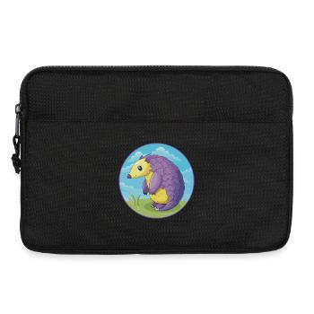 Pangolin Cute Kawaii Cartoon Clipart Animal Pet - Laptop bag 13" - black - Front