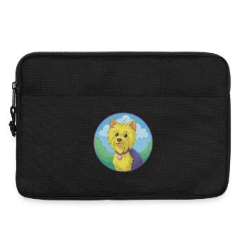 Yorkshire Terrier Dog Cute Kawaii Cartoon Animal - Laptop bag 13" - black - Front