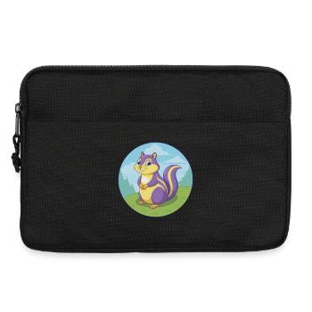 Chipmunk Niedliche Kawaii Cartoon Clipart Tier Haustier - Laptoptasche 13" - Schwarz - Vorne