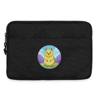 Quokka Cute Kawaii Cartoon Clipart Animal Pet - Laptop bag 13" - black - Front