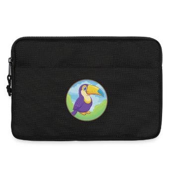 Toucan Cute Kawaii Cartoon Clipart Animal Pet - Laptop bag 13" - black - Front
