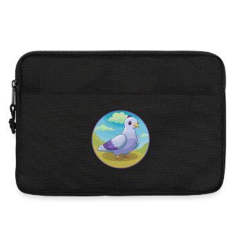Dove Cute Kawaii Cartoon Clipart Animal Pet - Laptop bag 13" - black - Front