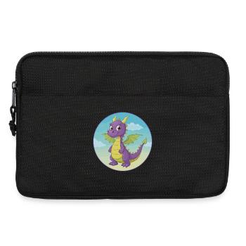Dragon Cute Kawaii Cartoon Clipart Animal Pet - Laptop bag 13" - black - Front