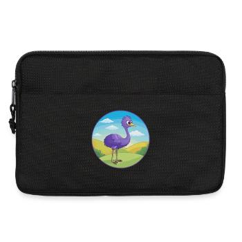 Emu Cute Kawaii Cartoon Clipart Animal Pet - Laptop bag 13" - black - Front