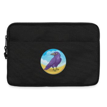 Rabe Niedliche Kawaii Cartoon Clipart Tier Haustier - Laptoptasche 13" - Schwarz - Vorne