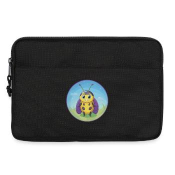 Ladybug Cute Kawaii Cartoon Clipart Animal Pet - Laptop bag 13" - black - Front