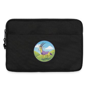 Oryx mignon kawaii dessin animé Clipart animal de compagnie - Sacoche pour ordinateur portable 13 pouces - noir - Devant