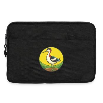 Avocet Cute Kawaii Cartoon Clipart Pet Animal - Laptop bag 13" - black - Front