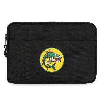 Barracuda Mignon Kawaii Dessin animé Clipart Animal de compagnie - Sacoche pour ordinateur portable 13 pouces - noir - Devant