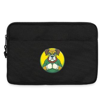Boxer Dog Cute Kawaii Cartoon Clipart Pet Animal - Laptop bag 13" - black - Front