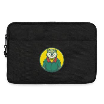 Murmeltier Niedliche Kawaii Cartoon Clipart Haustier Tier - Laptoptasche 13" - Schwarz - Vorne
