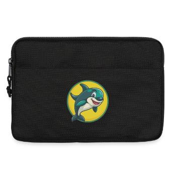 Orca Cute Kawaii Cartoon Clipart Pet Animal - Laptop bag 13" - black - Front