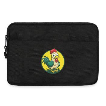 Chicken Cute Kawaii Cartoon Clipart Pet Animal - Laptop bag 13" - black - Front