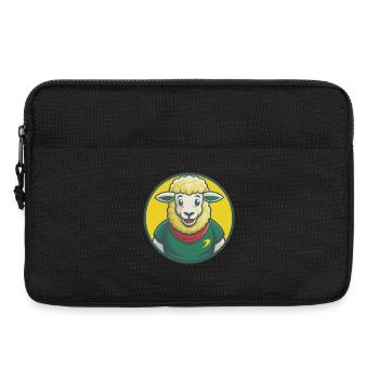 Sheep Cute Kawaii Cartoon Clipart Pet Animal - Laptop bag 13" - black - Front