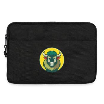 Buffalo Cute Kawaii Cartoon Clipart Pet Animal - Laptop bag 13" - black - Front