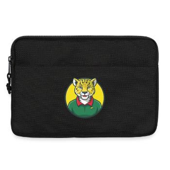 Gepard Niedliche Kawaii Cartoon Clipart Haustier Tier - Laptoptasche 13" - Schwarz - Vorne