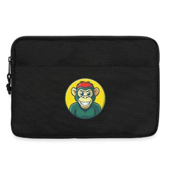 Bonobo Cute Kawaii Cartoon Clipart Pet Animal - Laptop bag 13" - black - Front