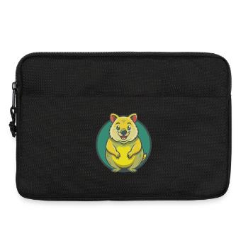 Quokka Cute Kawaii Cartoon Clipart Pet Animal - Laptop bag 13" - black - Front