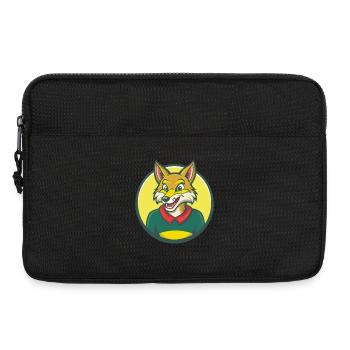 Coyote mignon kawaii dessin animé Clipart Animal de compagnie - Sacoche pour ordinateur portable 13 pouces - noir - Devant