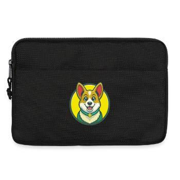 Corgi Dog Cute Kawaii Cartoon Clipart Pet Animal - Laptop bag 13" - black - Front