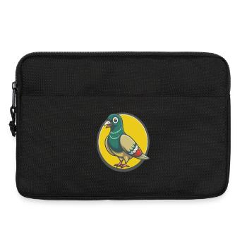 Pigeon Cute Kawaii Cartoon Clipart Pet Animal - Laptop bag 13" - black - Front