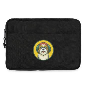 Shih Tzu Dog Cute Kawaii Cartoon Clipart Animal - Laptop bag 13" - black - Front