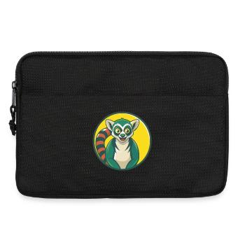Lemur Cute Kawaii Cartoon Clipart Pet Animal - Laptop bag 13" - black - Front