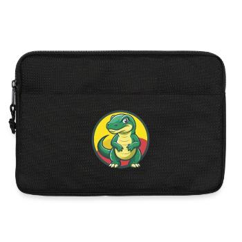 Komodowaran niedliche Kawaii Cartoon Clipart Tier - Laptoptasche 13" - Schwarz - Vorne