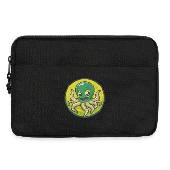 Octopus Cute Kawaii Cartoon Clipart Pet Animal - Laptop bag 13" - black - Front