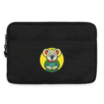 Koala Niedliche Kawaii Cartoon Clipart Haustier Tier - Laptoptasche 13" - Schwarz - Vorne